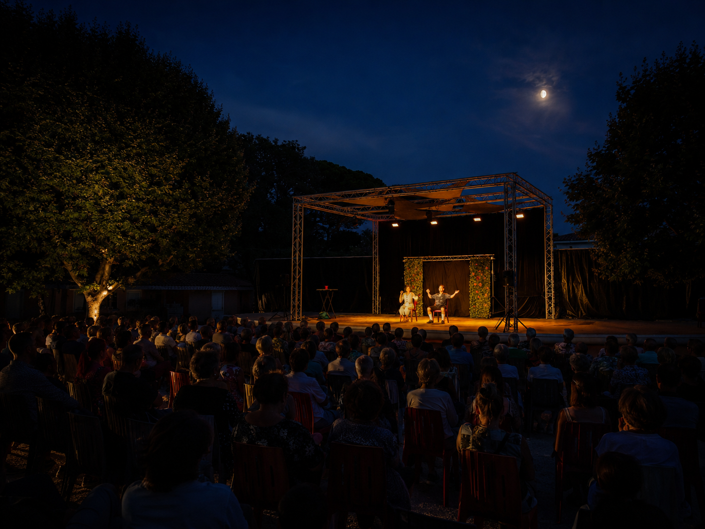 Ambiance de spectacle au Théâtre de Verdure de Carry-le-Rouet